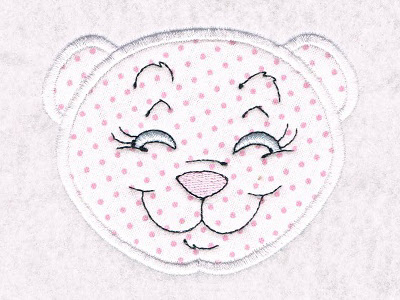 Applique Bear Faces