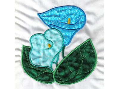Applique Calla Lilies Embroidery Machine Design