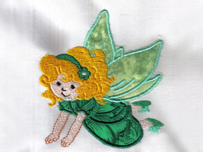 Applique Fairies 2 Embroidery Machine Design