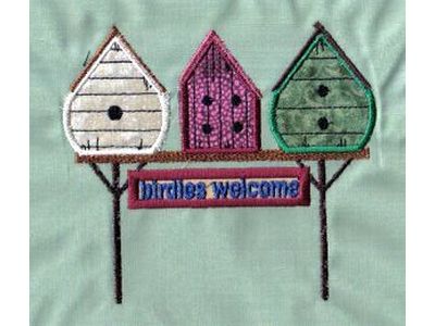 Applique Birdhouses