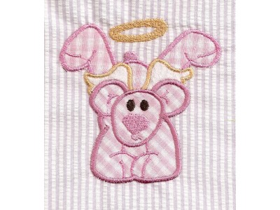 Applique Angel Teddies Embroidery Machine Design