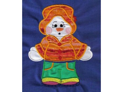 Applique Dress Up Snowman