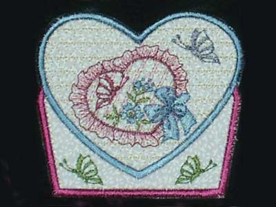 Applique Heart Baskets