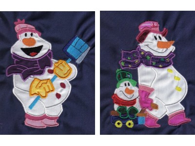 Applique Snowman