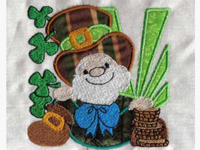 Applique Saint Pattys Day Embroidery Machine Design