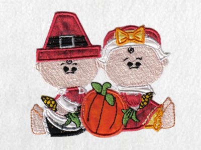 Applique Thanksgiving Babies