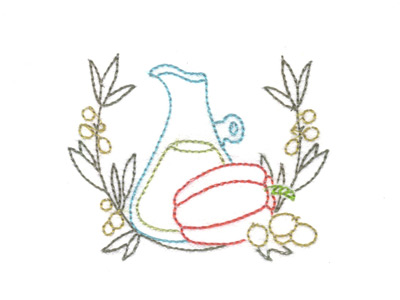 A Touch of Flavor Embroidery Machine Design