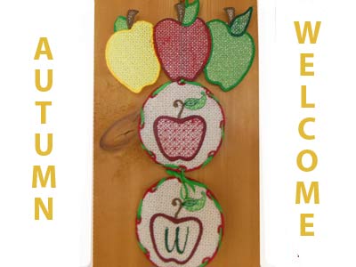 FSL Autumn Welcome Embroidery Machine Design