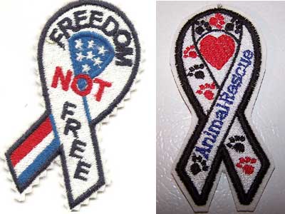 Awareness Ribbons Embroidery Machine Design