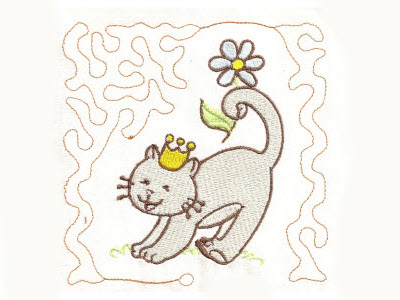 Baby Springtime Blocks Embroidery Machine Design