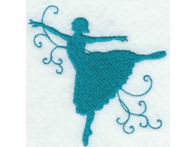 Ballerina Embroidery Machine Design
