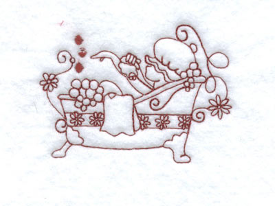 Bubble Bath Bonnets Embroidery Machine Design