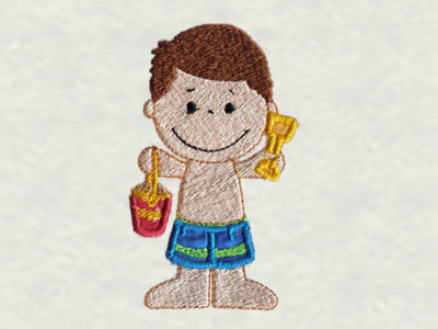 Beach Bums Embroidery Machine Design