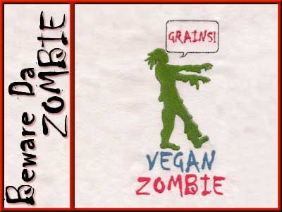 Beware Da Zombie Embroidery Machine Design