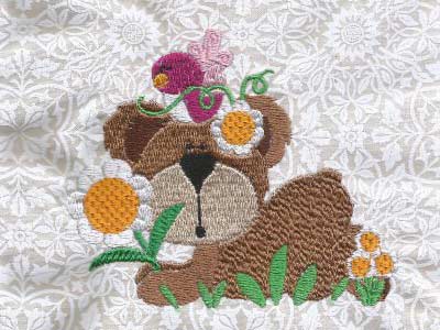 Birds and Bears Embroidery Machine Design
