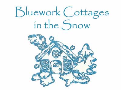 Bluework Cottages Embroidery Machine Design