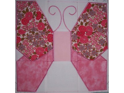 Butterfly Quilt Blocks Embroidery Machine Design