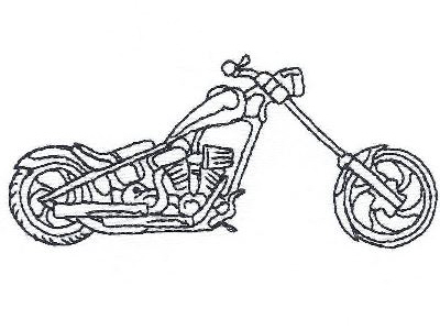 Bike Week 2015 Chopper Fever Embroidery Machine Design