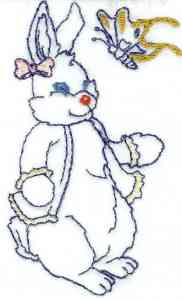Buy Individual Embroidery Designs from the set BW Cute Bunnies