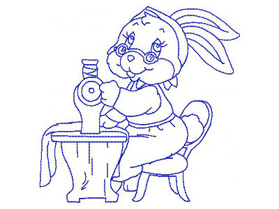 Bluework Granny Bunny Sewing