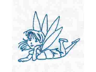 Bluework Sweet Fairies Embroidery Machine Design