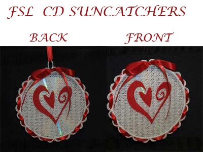 FSL CD Sun Catcher Embroidery Machine Design