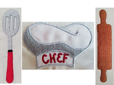 Chef Embroidery Machine Design
