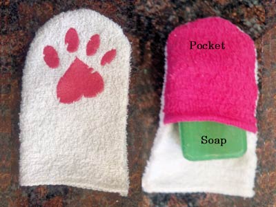 Childs Wash Mitt Embroidery Machine Design