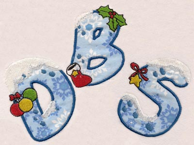 Christmas Applique Alphabet