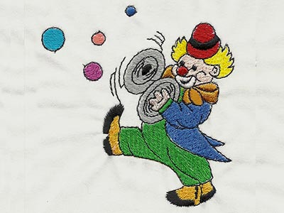 Circus Time Fun Embroidery Machine Design