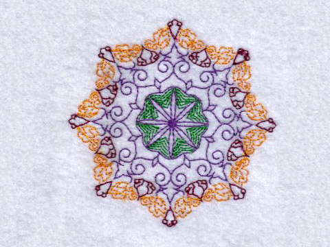 Colorful Circles Embroidery Machine Design