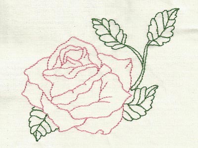 Colorline Roses Embroidery Machine Design