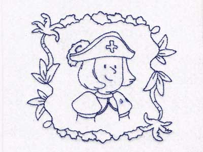 Columbus Day Quilt Blocks Embroidery Machine Design