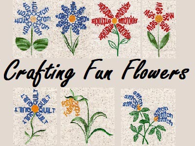 Crafting Fun Flowers Embroidery Machine Design