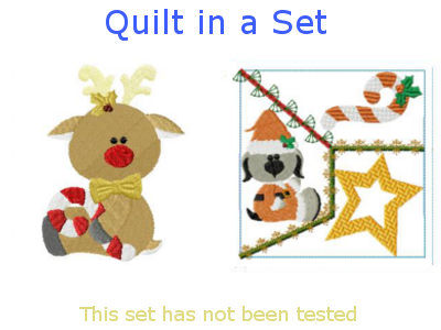 Crazy Christmas Friends Embroidery Machine Design