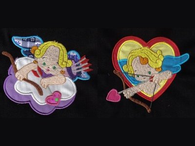 Cupid Applique Embroidery Machine Design