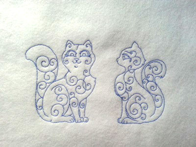 Curly Kitten Line Art