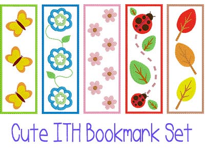 In The Hoop Cute Bookmarks