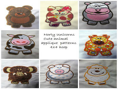 Cute Pudgy Animal Applique