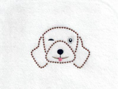 Candlewick Dog Expressions Embroidery Machine Design