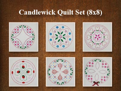 Candlewick Quilt 8x8 Embroidery Machine Design