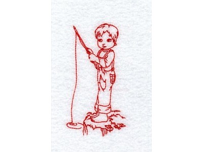 Daniel Fishing Embroidery Machine Design