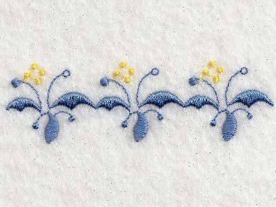 Delicate Florals Embroidery Machine Design