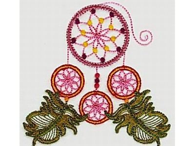 Dream Catcher Embroidery Machine Design