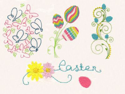 Easter Eggelance Embroidery Machine Design