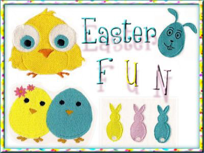 Easter Fun Embroidery Machine Design