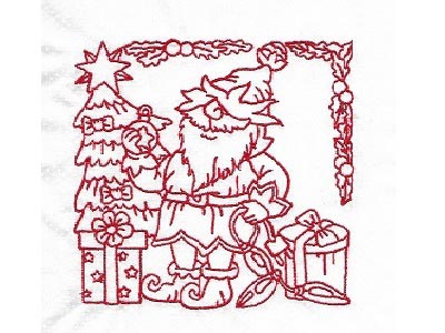 Elf Blocks Embroidery Machine Design