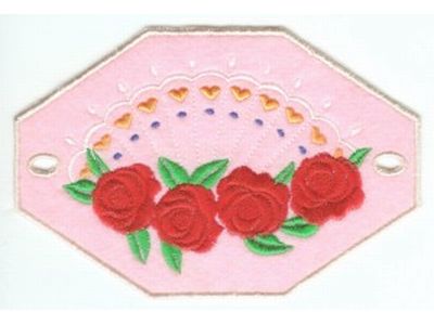 Fabric Barrettes Embroidery Machine Design