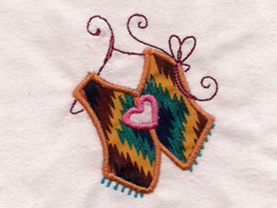 Fancy Cowgirl Applique