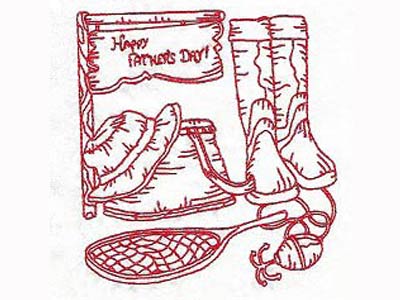 Fathers Day Blocks Embroidery Machine Design